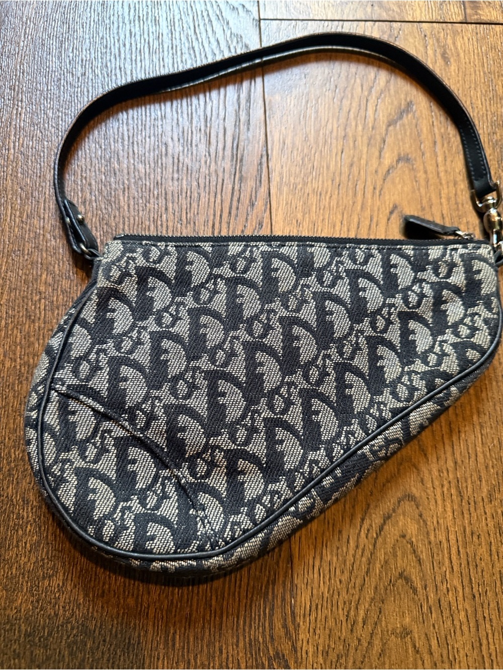 Vintage Black christian dior Saddle Shoulder Bag